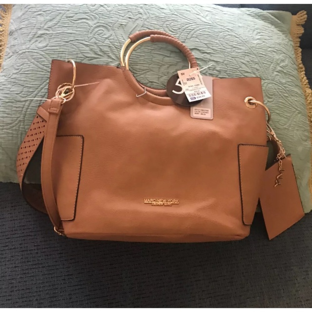 Marc New York 5-in-1 Hobo Brown Handbag Purse NEW